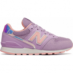 New Balance YC996M1. Różowe buciki niemowlęce marki New Balance, z materiału, na sznurówki. Za 249,99 zł.