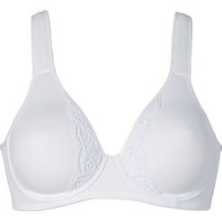 Biustonosz minimizer na fiszbinach bonprix biały. Białe biustonosze bonprix, bez wzorów. Za 54,99 zł.