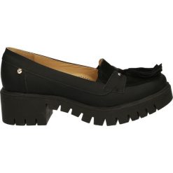 Mokasyny - 1194 BRA NERO. Czarne mokasyny damskie marki Venezia, ze skóry. Za 229,00 zł.