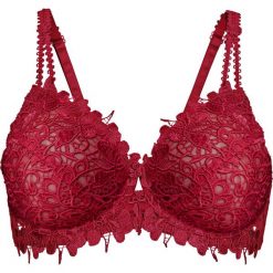 Biustonosz na fiszbinach bonprix ciemnoczerwony. Czerwone biustonosze bonprix. Za 42,99 zł.