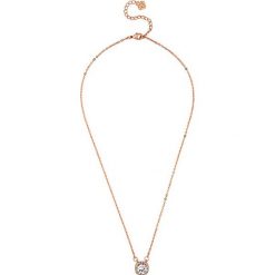 Pozłacany naszyjnik z kryształami - (D)40 cm. Różowe naszyjniki damskie Diamond Style, z kryształem, złote. W wyprzedaży za 79,95 zł.