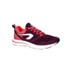 Buty do biegania RUN ACTIVE damskie. Różowe buty sportowe damskie KALENJI, bez wzorów, z poliesteru, do biegania. Za 99,99 zł.