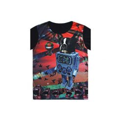 T-shirt DOG ROBOT. Czarne t-shirty damskie Missspark, s, bez wzorów, z bawełny, bez kołnierzyka. Za 139,00 zł.