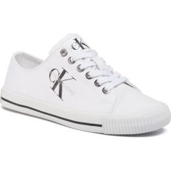 Tenisówki CALVIN KLEIN JEANS - Diamante B4R0896 White. Białe półbuty damskie Calvin Klein Jeans, bez wzorów, z jeansu, bez zapięcia. Za 379,00 zł.
