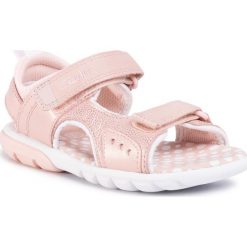 Sandały CLARKS - Rocco Tide K 261497776 Pink. Różowe sandały dziewczęce Clarks, ze skóry, bez zapięcia. Za 199,00 zł.