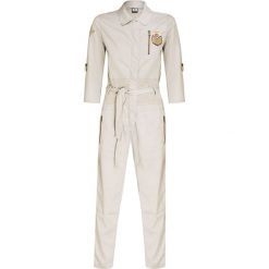 Kombinezon AERONAUTICA MILITARE. Brązowe kombinezony damskie Aeronautica Militare, z aplikacjami, z tkaniny, militarne, bez kołnierzyka, bez rękawów. Za 1560,00 zł.