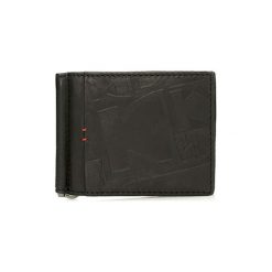 Skórzany portfel w kolorze czarnym - (S)11,2 x (W)8,8 cm. Czarne portfele męskie Kazar, bez wzorów, ze skóry. W wyprzedaży za 139,95 zł.