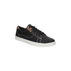 Buty Casu PÓŁBUTY E754-1. Czarne trampki męskie Casu, bez wzorów, bez zapięcia. Za 49,99 zł.