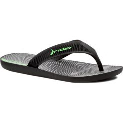 Japonki RIDER - Strike Plus Ad 11073 Black/Black 24271. Czarne klapki męskie Rider, bez wzorów, z tworzywa sztucznego. Za 59,00 zł.