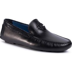 Mokasyny ROBERTO CAVALLI - 1029 B Black. Czarne mokasyny męskie Roberto Cavalli, ze skóry. Za 1599,00 zł.