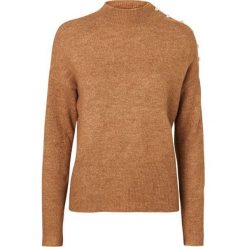 Vero Moda Damski sweter Lago ura Pear L Ls High neck Bluzka Tobacco Brown Melange W. Pear ls (rozmiar XS). Brązowe bluzki damskie Vero Moda, xs, bez wzorów, bez kołnierzyka, bez rękawów. W wyprzedaży za 99,00 zł.