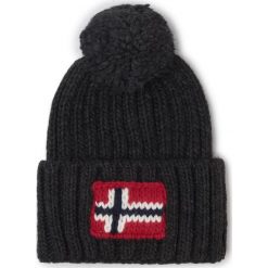 Czapka NAPAPIJRI - Semiury 2 N0YKCK Dark Grey Mel 197. Szare czapki męskie Napapijri, bez wzorów, z wiskozy. W wyprzedaży za 169,00 zł.