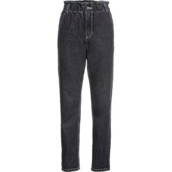 Dżinsy Baggy bonprix czarny denim. Czarne jeansy damskie bonprix. Za 99,99 zł.
