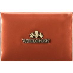 Etui na wizytówki. Pomarańczowe etui damskie Wittchen, ze skóry. Za 219,90 zł.