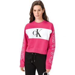 Calvin Klein Bluza Różowy. Różowe bluzy damskie Calvin Klein, s, bez wzorów, z bawełny, bez rękawów, bez kaptura. Za 492,95 zł.