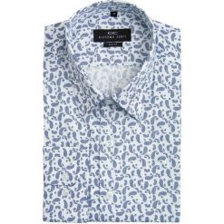 Koszula SIMONE slim KDBS000056. Białe koszule męskie na spinki Giacomo Conti, m, paisley, z bawełny. Za 259,00 zł.