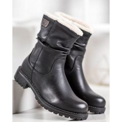 Workery z wywijanĄ cholewkĄ. Workery damskie SHELOVET, ze skóry ekologicznej, bez obcasa, bez zapięcia. Za 89,90 zł.