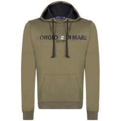 Giorgio Di Mare Bluza Męska M Khaki. Brązowe bluzy męskie Giorgio di Mare, m, bez wzorów, z kapturem, bez rękawów, z kapturem. Za 199,00 zł.