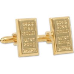 Tematyczne Męskie Spinki do Mankietów -ALTIES- SZTABKA ZŁOTA, Milioner, Bogactwo SPMALT0293. Żółte spinki do mankietów męskie Alties, złote. Za 45,00 zł.