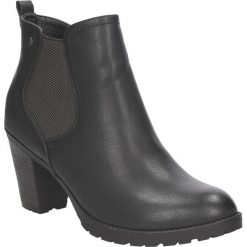 BOTKI S.BARSKI 123. Czarne botki damskie marki S.barski, bez obcasa, bez zapięcia. Za 69,99 zł.