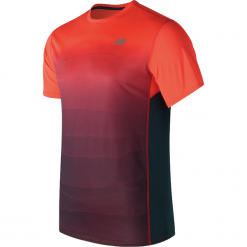 Koszulka treningowa MT71066AOP. Brązowe koszulki sportowe męskie New Balance, na jesień, m, z materiału. Za 69,99 zł.