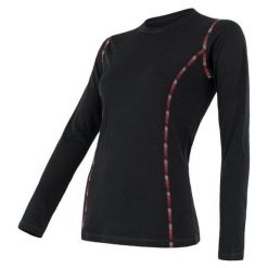 Sensor Merino Air bluzka termoaktywna Black S. Czarne koszulki damskie termoaktywne Sensor, s, bez wzorów, z wełny. W wyprzedaży za 249,00 zł.