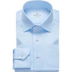 Emanuel Berg - Koszula. Niebieskie koszule męskie Emanuel Berg, bez wzorów, z bawełny, eleganckie, z klasycznym kołnierzykiem, z długim rękawem. W wyprzedaży za 479,90 zł.