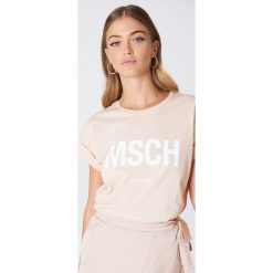 T-shirty damskie: MSCH Copenhagen T-shirt Alva MSCH – Pink