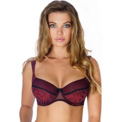 Nieusztywniany biustonosz Elegance Bordo. Biustonosze Rosme, z haftami, z bawełny. Za 101,99 zł.