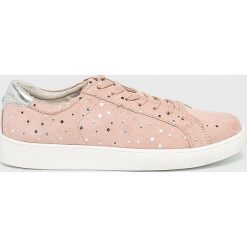 Tamaris - Buty. Różowe buty sportowe damskie Tamaris, bez wzorów, ze skóry, sportowe. W wyprzedaży za 159,90 zł.