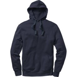 Bluza z kapturem Regular Fit bonprix granatowy. Niebieskie bluzy męskie bonprix, s, bez wzorów, z kapturem, bez rękawów, z kapturem. Za 74,99 zł.