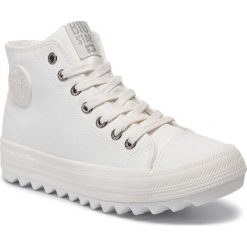 Sneakersy BIG STAR - EE274111 White. Białe sneakersy damskie BIG STAR, ze skóry ekologicznej. Za 129,00 zł.