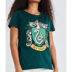 T-shirt Harry Potter - Khaki. Brązowe t-shirty damskie marki Sinsay, s, bez wzorów, bez kołnierzyka. Za 29,99 zł.