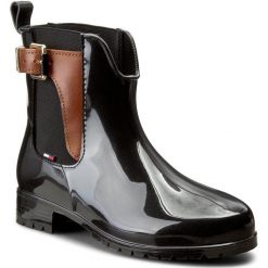 Buty zimowe damskie: Kalosze TOMMY HILFIGER – Oxley 2Z2 FW56822108 Black/Winter Cognac 990