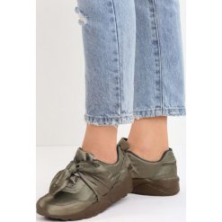 Buty sportowe damskie: Khaki Buty Sportowe Tongue Twister