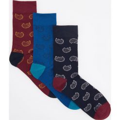 Skarpety 3 pack - Bordowy. Skarpetki męskie Reserved. Za 29,99 zł.