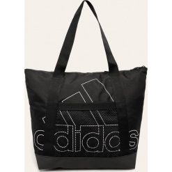 Adidas Performance - Torebka. Czarne torby damskie na zakupy adidas Performance, z nadrukiem, z poliesteru, na ramię, duże, z nadrukiem, bez dodatków. Za 129,90 zł.