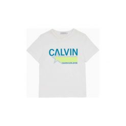 T-shirty z krótkim rękawem Dziecko Calvin Klein Jeans IB0IB00210 STAR. Białe t-shirty chłopięce Calvin Klein Jeans, bez wzorów, z jeansu, z krótkim rękawem. Za 122,69 zł.