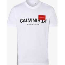 Calvin Klein - T-shirt męski, biały. Białe t-shirty męskie Calvin Klein, xxl, z nadrukiem, bez kołnierzyka. Za 179,95 zł.
