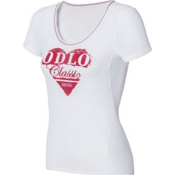 Koszulka funkcyjna "Cubic Trend" w kolorze białym. Białe t-shirty damskie Odlo, xs, z nadrukiem. W wyprzedaży za 112,95 zł.