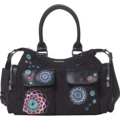 Desigual Aliki London Torebka Czarny. Czarne torebki klasyczne damskie Desigual, w paski, z bawełny, bez dodatków. Za 378,95 zł.