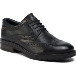 Półbuty WRANGLER - Boogie Brogue WM96064A Anthracite 96. Czarne półbuty męskie Wrangler, ze skóry, eleganckie. W wyprzedaży za 299,00 zł.