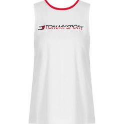Top Tommy Sport Open Back S10S100271. Białe topy damskie Tommy Sport, s, bez wzorów, z poliesteru, bez rękawów. W wyprzedaży za 129,00 zł.