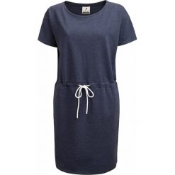 Sukienka damska SUDD602 - denim melanż - Outhorn. Sukienki damskie Outhorn, bez wzorów, z denimu, bez kołnierzyka, bez rękawów. W wyprzedaży za 59,99 zł.