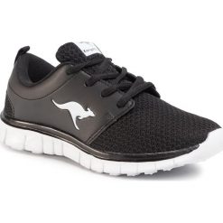 Buty KANGAROOS - Woba 39056 000 5001 Jet Black. Czarne buty sportowe damskie KangaROOS, bez wzorów, ze skóry ekologicznej, sportowe, na fitness i siłownię. W wyprzedaży za 119,00 zł.