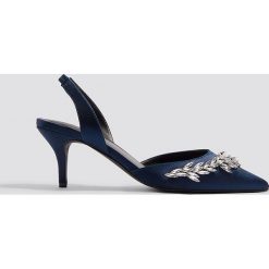 Czółenka: NA-KD Shoes Zdobione czółenka z paskiem – Blue
