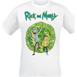 Rick And Morty Portal T-Shirt biały. Białe t-shirty męskie z nadrukiem marki Rick And Morty, m, z okrągłym kołnierzem. Za 79,90 zł.