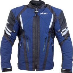 Kurtki męskie: W-TEC Męska kurtka motocyklowa Briesau NF-2112 niebieski-czarny r. 3XL (15168-1-3XL)