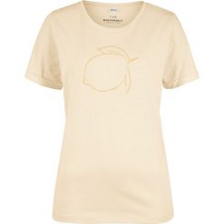 T-shirt farbowany naturalnymi barwnikami bonprix beżowy. Brązowe t-shirty damskie bonprix. Za 32,99 zł.