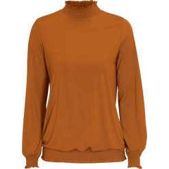 Soyaconcept Bluzka Marica kolor koniaku female brązowy M (40). Pomarańczowe topy damskie Soyaconcept, s, bez wzorów, z bawełny, bez kołnierzyka. Za 139,00 zł.